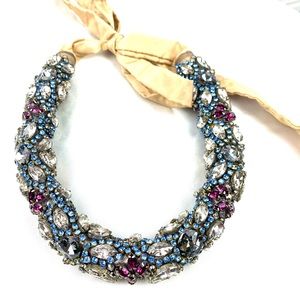 Crystal bib necklace
